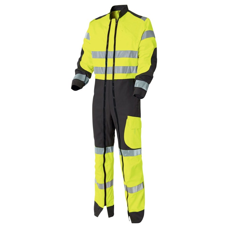 Tuta da Lavoro con doppia cerniera Alta Visibilit� Multitasche Molinel Luklight 2935.2351.044