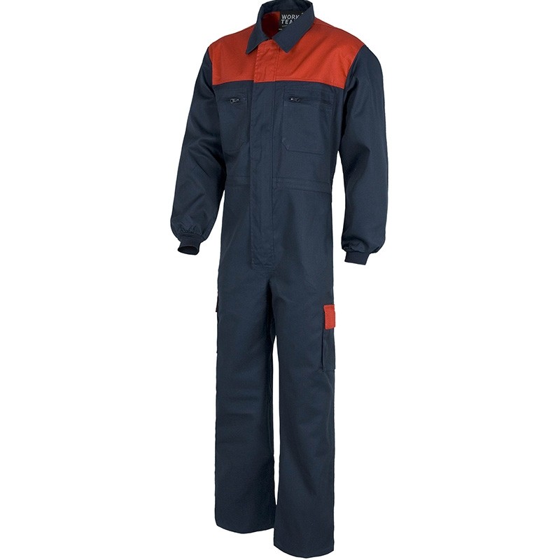 Tuta da lavoro multitasche combinata con cerniera - Workteam