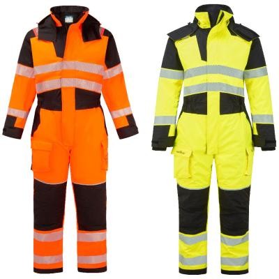 Tuta da Lavoro Portwest Alta Visibilit� FR516 Multitasche Ignifugo Impermeabile