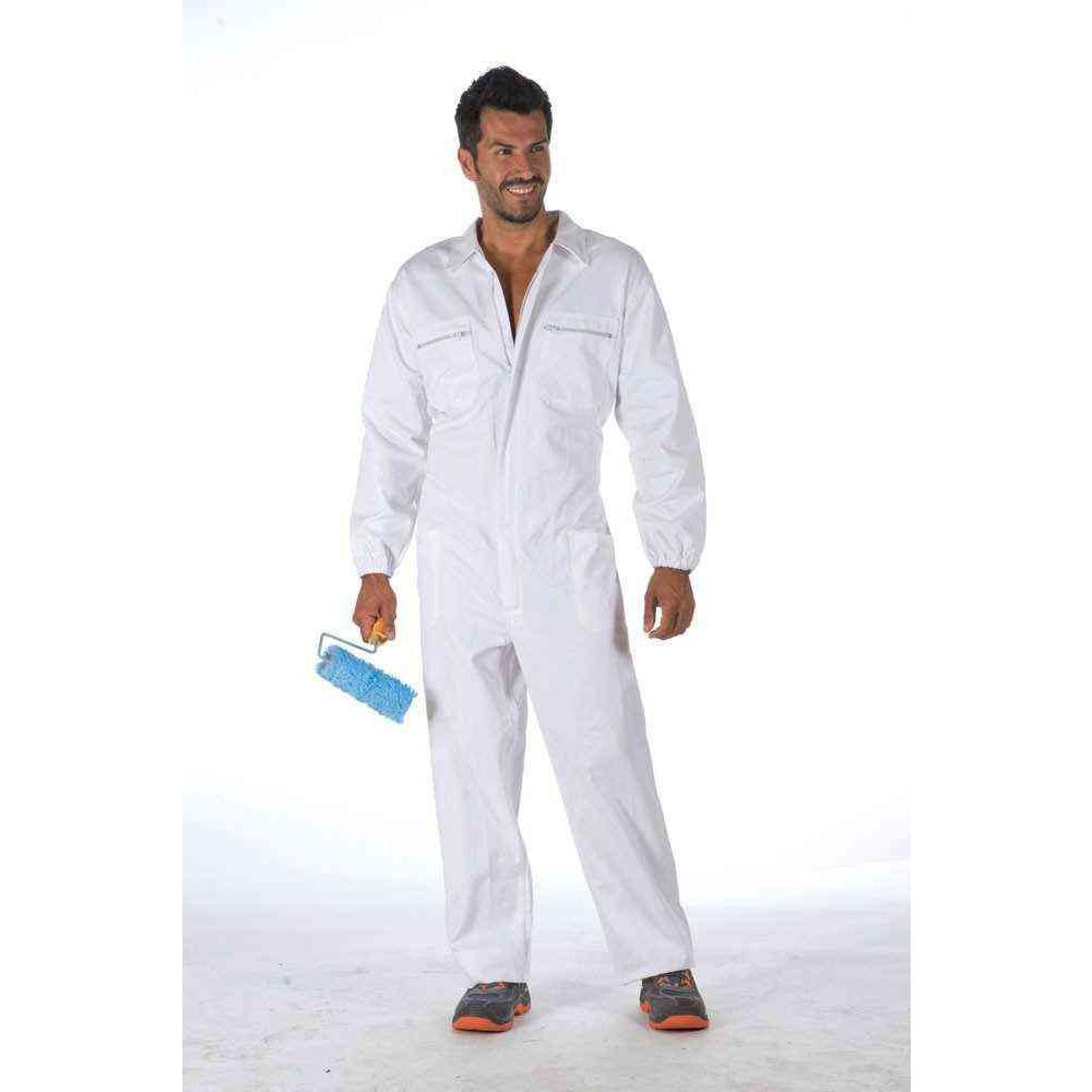 Tuta intera da lavoro multitasche 100% cotone Logica 9070BIANCO-L