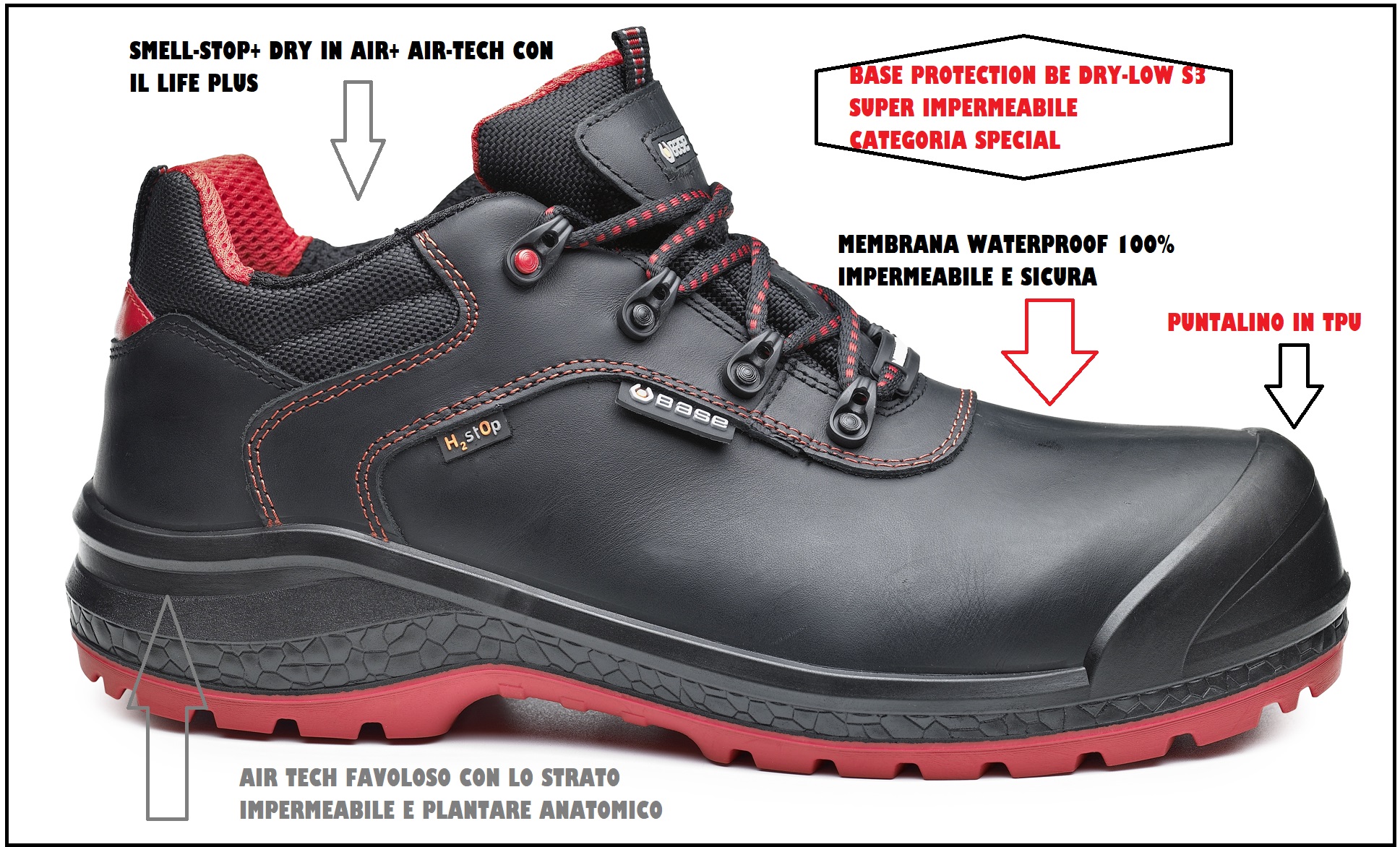 SCARPE BASE PROTECTION BE DRY LOW