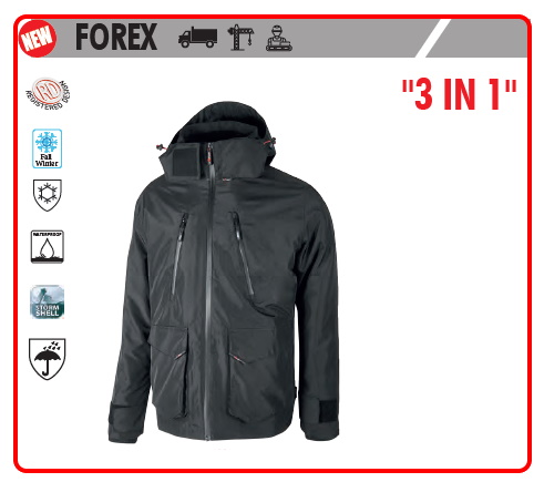 Parka da lavoro U-Power FOREX IM177: Autunno/Inverno Vendita Online