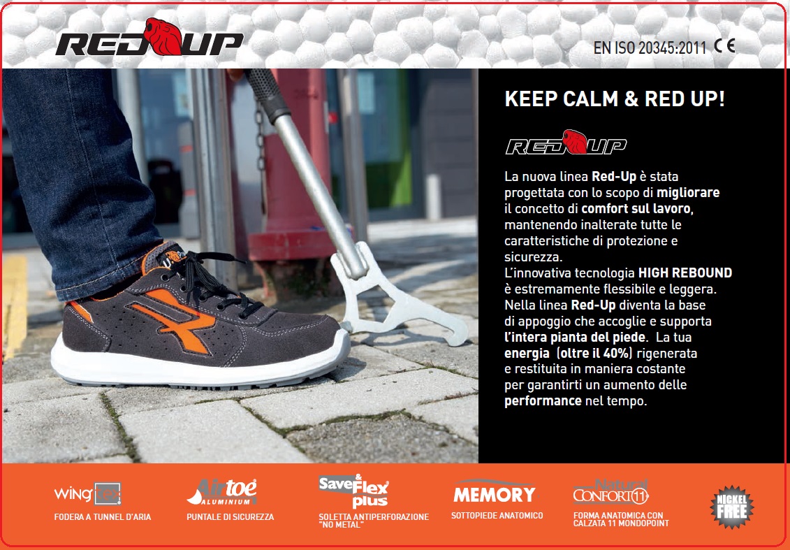 Scarpe Antinfortunistiche U-Power RedUp: Rivoluzione della Comodità - Best  Safety